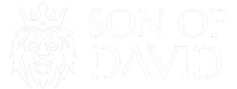 Son of David Logo - White
